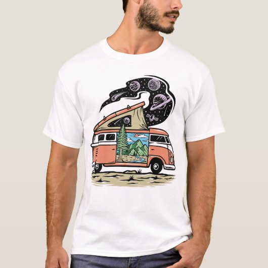 Retro Van T - Shirt (Vorderseite)