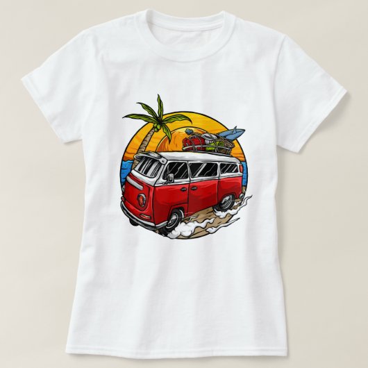 Retro Van T - Shirt (Design vorne)