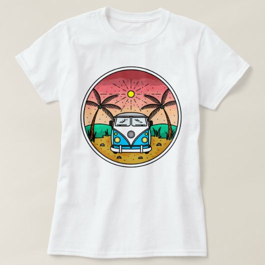 Retro Van T - Shirt (Design vorne)