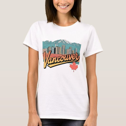Retro Vancouver T-Shirt (Vorderseite)