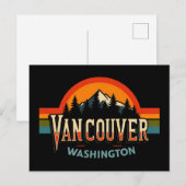 Retro Vancouver Washington State Postkarte (Vorne/Hinten)