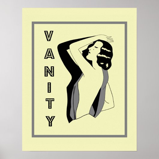 Retro Vanity der 20er Jahre Poster (Vorne)
