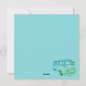 Retro Vans Feiertagskarte (Rückseite)