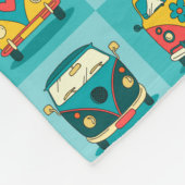 Retro Vans Fleecedecke (Ecke)