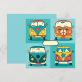 Retro Vans Holiday Card Feiertagskarte (Vorne/Hinten)