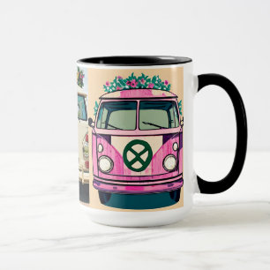 Retro-Vans mit vintage Atmosphäre Tasse
