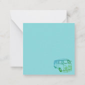 Retro Vans Mitteilungskarte (Rückseite)