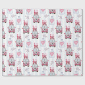 Retro Vans Wrapping Paper Geschenkpapier (Flach)