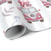 Retro Vans Wrapping Paper Geschenkpapier (Rolleneckpunkt)