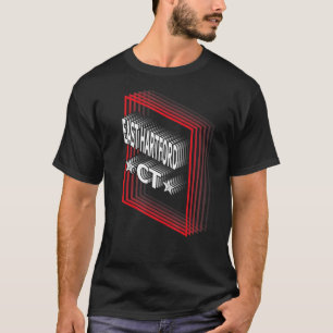 Retro Vaporwave East Hartford Connecticut CT T-Shirt