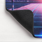 Retro-Vaporwave-Gitter-Horizont-Anime-Mauspad Mousepad (Ecke)