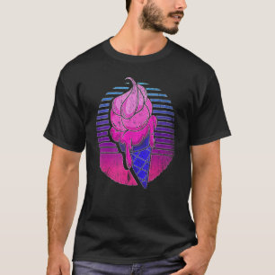 Retro Vaporwave Ice Creme Cone Synthwave Summer II T-Shirt