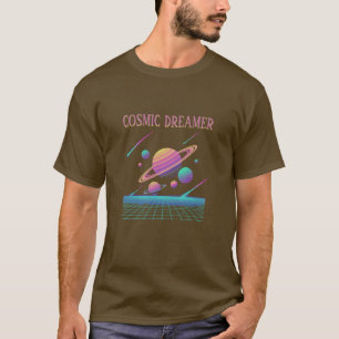 Retro-Vaporwave-Planeten-Synthwave T-Shirt