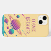 Retro Vaporwave Planets Synthwave Case-Mate iPhone Hülle (Rückseite (Horizontal))