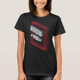 Retro Vaporwave Winona Minnesota MN T-Shirt