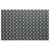 Retro Varied Polka Dots auf schwarz Stoff (Yard (91,4 cm))