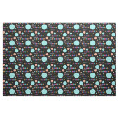 Retro Varied Polka Dots auf schwarz Stoff (Fat Quarter (45,7 x 55,9 cm))