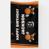 Retro-Varsity-Basketball-Geburtstags-Willkommensba Banner (Vertikal)