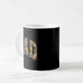 Retro Varsity Camo Dad Entenjagd-Tarnung Kaffeetasse (Vorderseite Links)
