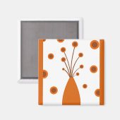 Retro Vase - Magnet (Vorderseite/Rückseite)