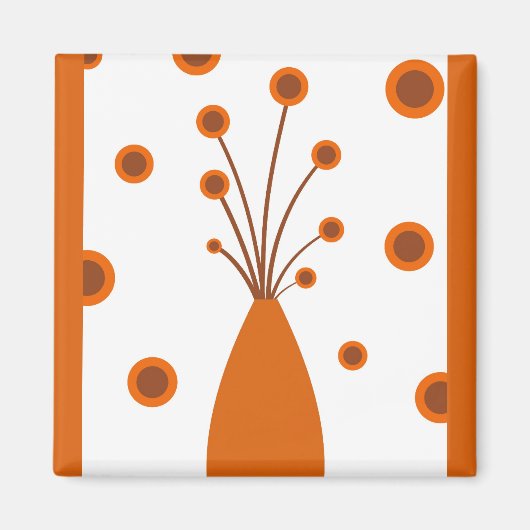 Retro Vase - Magnet (Vorne)