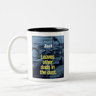 Retro-Vater-Automobecher Zweifarbige Tasse