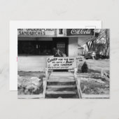 RETRO VATER BABY ANKÜNDIGUNG VINTAGES FOTOGRAPH (Vorne/Hinten)