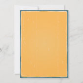 Retro Vater Chelor GRILLEN Party Babydusche Einladung (Rückseite)