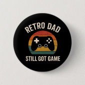 Retro Vater Gaming Design - Noch Got Game Button (Vorderseite)