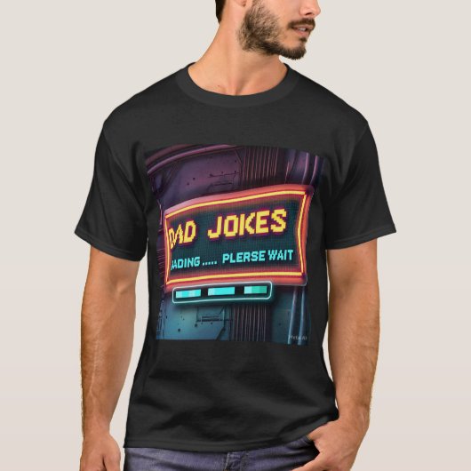 Retro Vater Jokes Laden Design T-Shirt (Vorderseite)