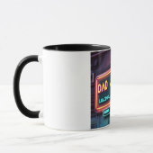 Retro Vater Jokes Laden Design Tasse (Links)