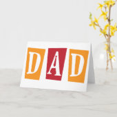 Retro-Vater Karte (Gelbe Blume)