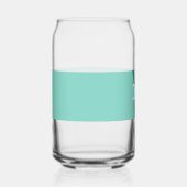 Retro Vater Tasse, aquamarin blau mit Streifen Vat Dosenglas (Rechts)