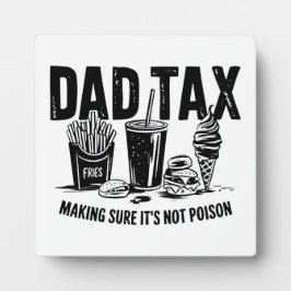 Retro Vater Tax Not Imbiss Art Fotoplatte