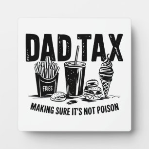 Retro Vater Tax Not Imbiss Art Fotoplatte
