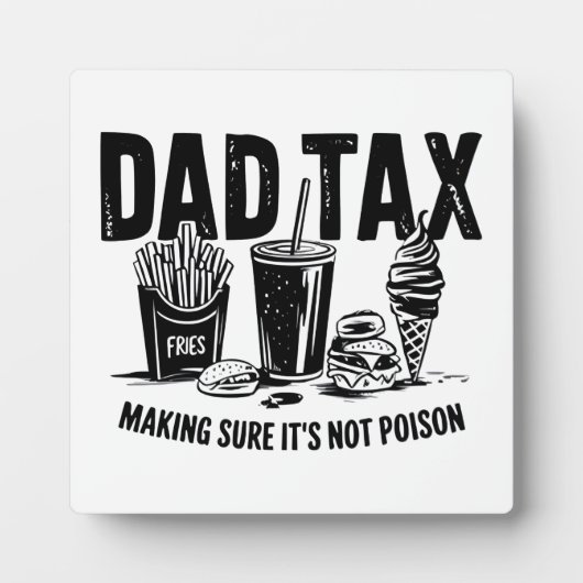 Retro Vater Tax Not Imbiss Art Fotoplatte (Vorderseite)