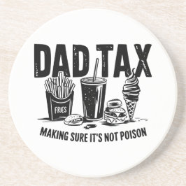 Retro Vater Tax Not Imbiss Art Getränkeuntersetzer