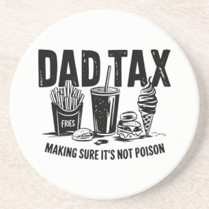 Retro Vater Tax Not Imbiss Art Getränkeuntersetzer