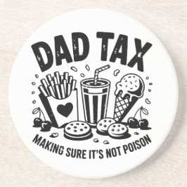 Retro Vater Tax Not Imbiss Art Getränkeuntersetzer