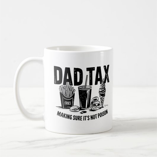 Retro Vater Tax Not Imbiss Art Kaffeetasse (Links)