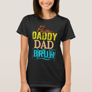 Retro Vater Transition Papa Dada Daddy Vater Bruh T-Shirt