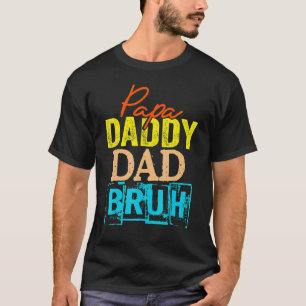 Retro Vater Transition Papa Dada Daddy Vater Bruh  T-Shirt