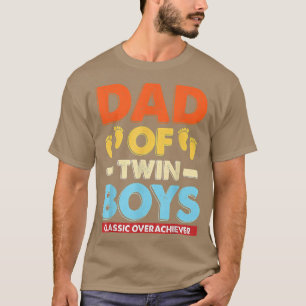 Retro-Vater von Zwillingsschwestern - Klassischer T-Shirt