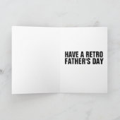 RETRO VATER'S DAY GREETING CARDS FÜR VATER KARTE (Innenseite)