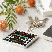 Retro Vaters Garage Schlüsselanhänger Geschenk (Seite)