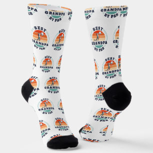 Retro Vatertag Opa Golf Liebhaber Benutzerdefinier Socken