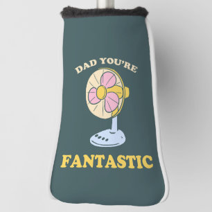 Retro Vatertag Papa Witz pun fantastisch lustig Golf Headcover