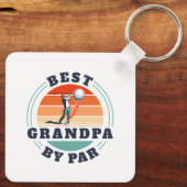 Retro Vathage Opa Golf Lover Custom Schlüsselanhänger (Rückseite)