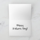 Retro Vathers Day Card Karte (Innenseite)