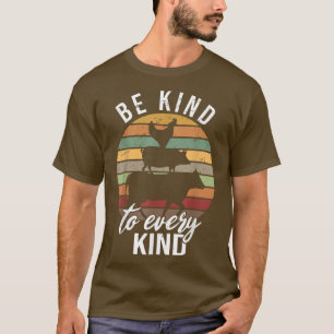 Retro Vegan zu jeder Art von Vegetarier freundlich T-Shirt